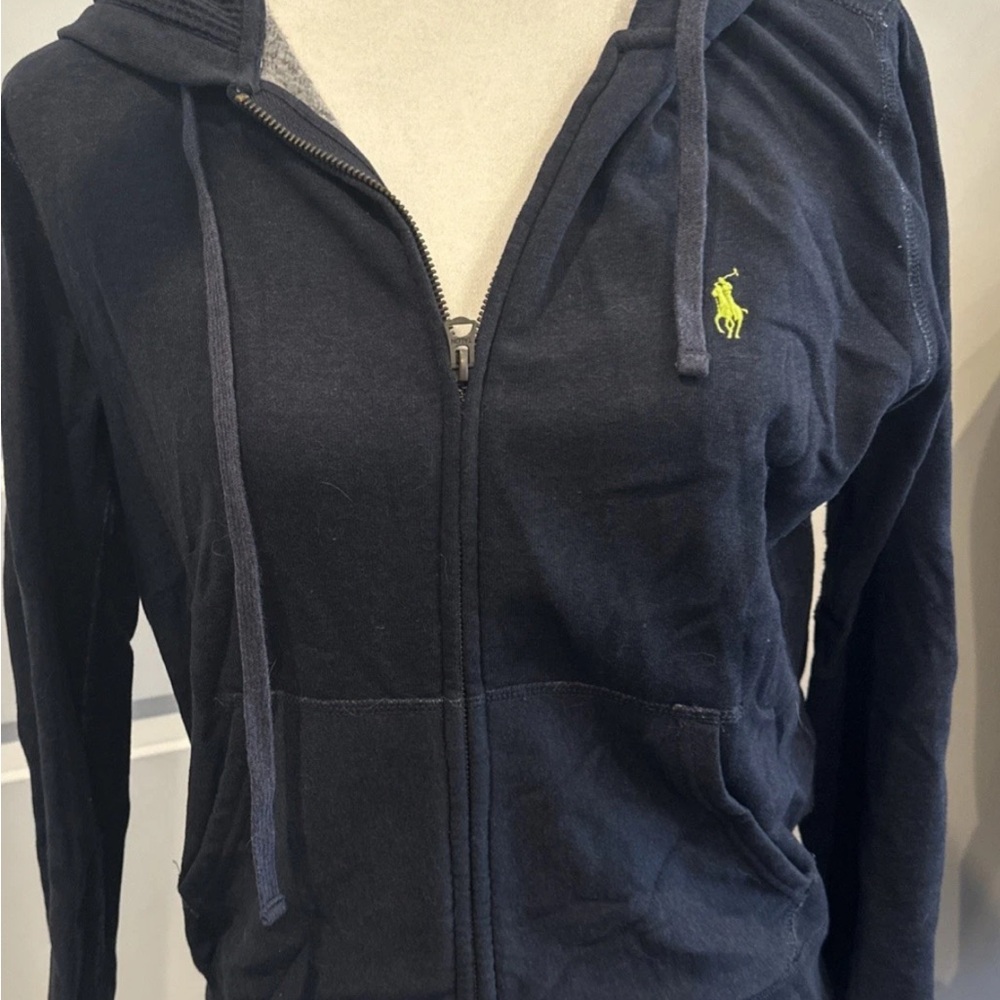 Ralph Lauren Women's Navy Blue Hoodie Size Medium